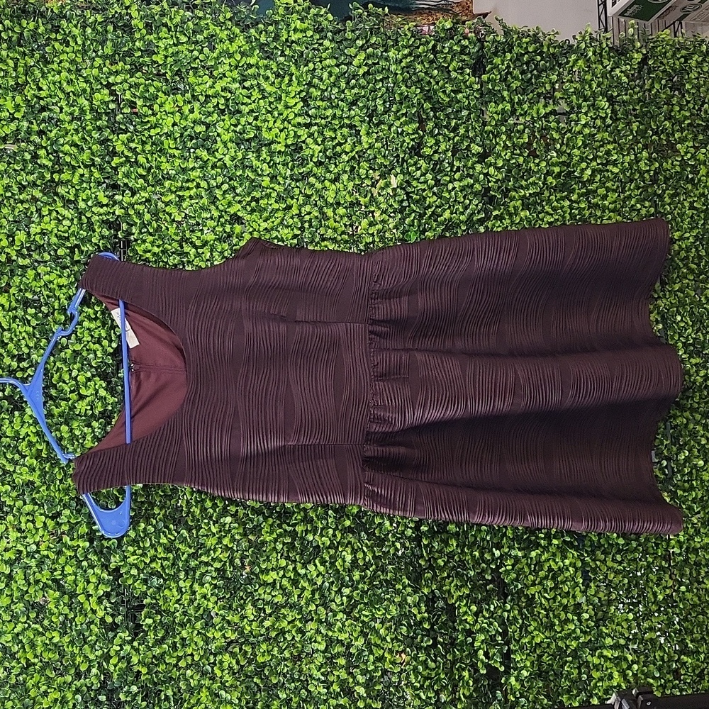 Rewind Brown Knee Length Sleeveless Dress XL